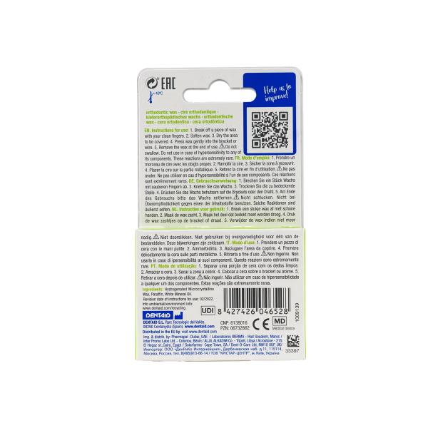 VITIS ORTHODONTIC WAX BLISTER 33397