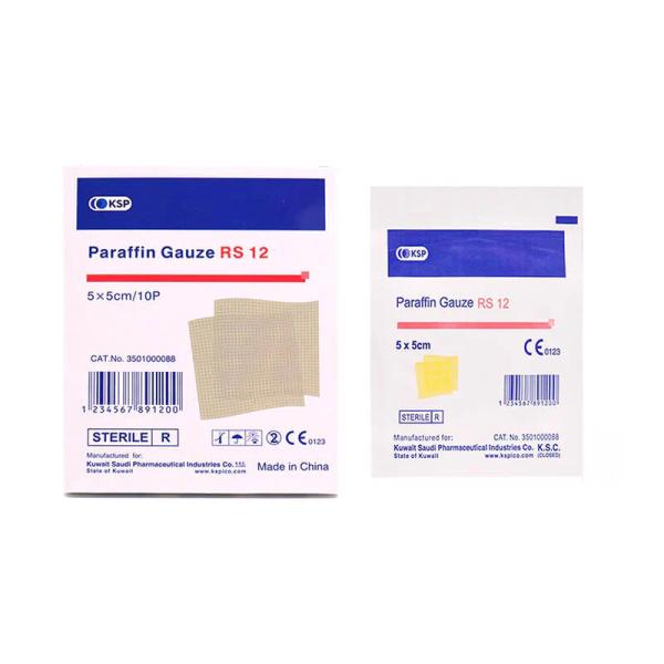 KSP PARAFFIN GAUZE RS 12 5X5 10PC