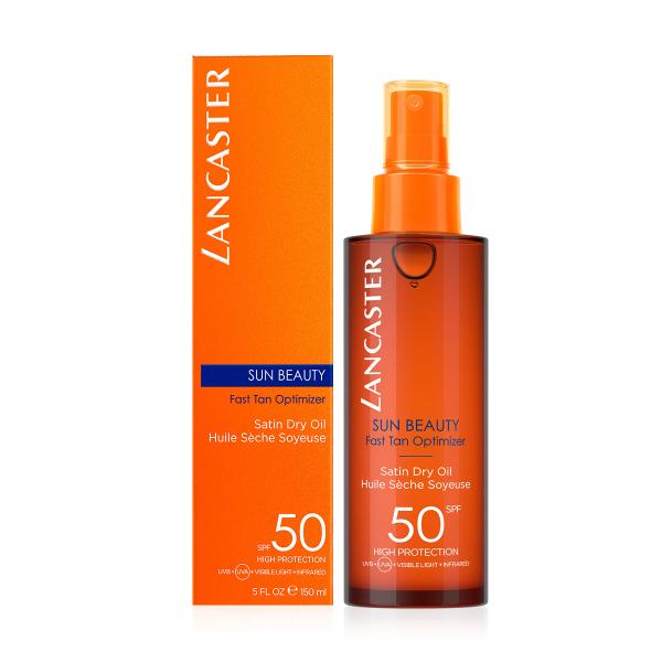 LANCASTER FAST TAN OPTIMIZER SATIN DRY OIL SPRAY SPF-50 150 ML 2557