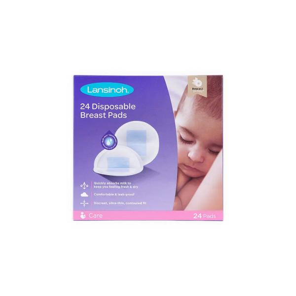 LANSINOH DISPOSABLE NURSING PADS 24'S