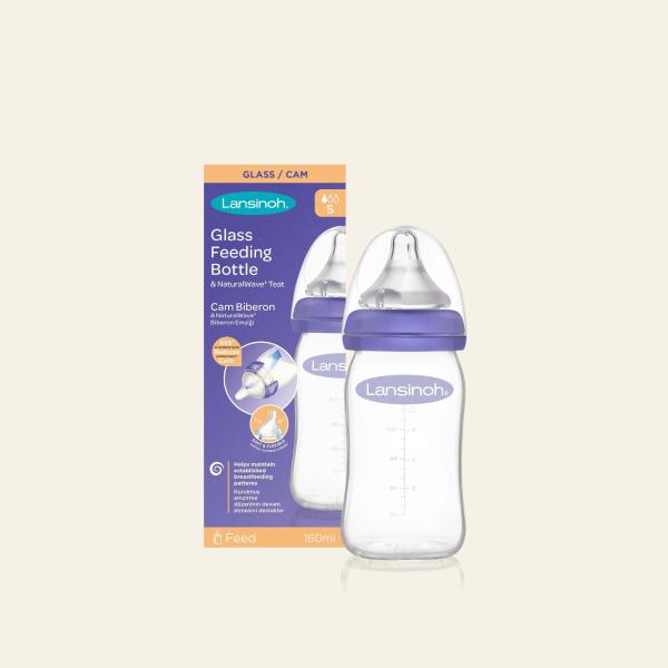 LANSINOH GLASS FEEDING BOTTLE 160 ML