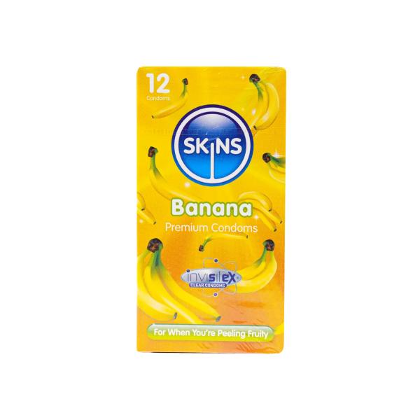 SKINS BANANA PREMIUM CONDOMS 12 PCS