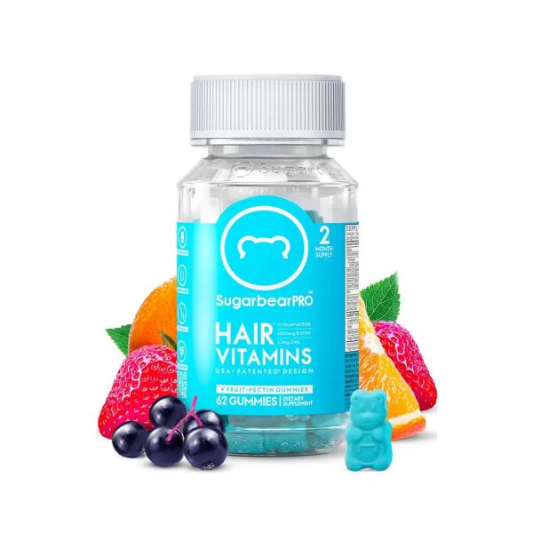 SUGAR BEAR PRO HAIR VITAMINS 62 GUMMIES